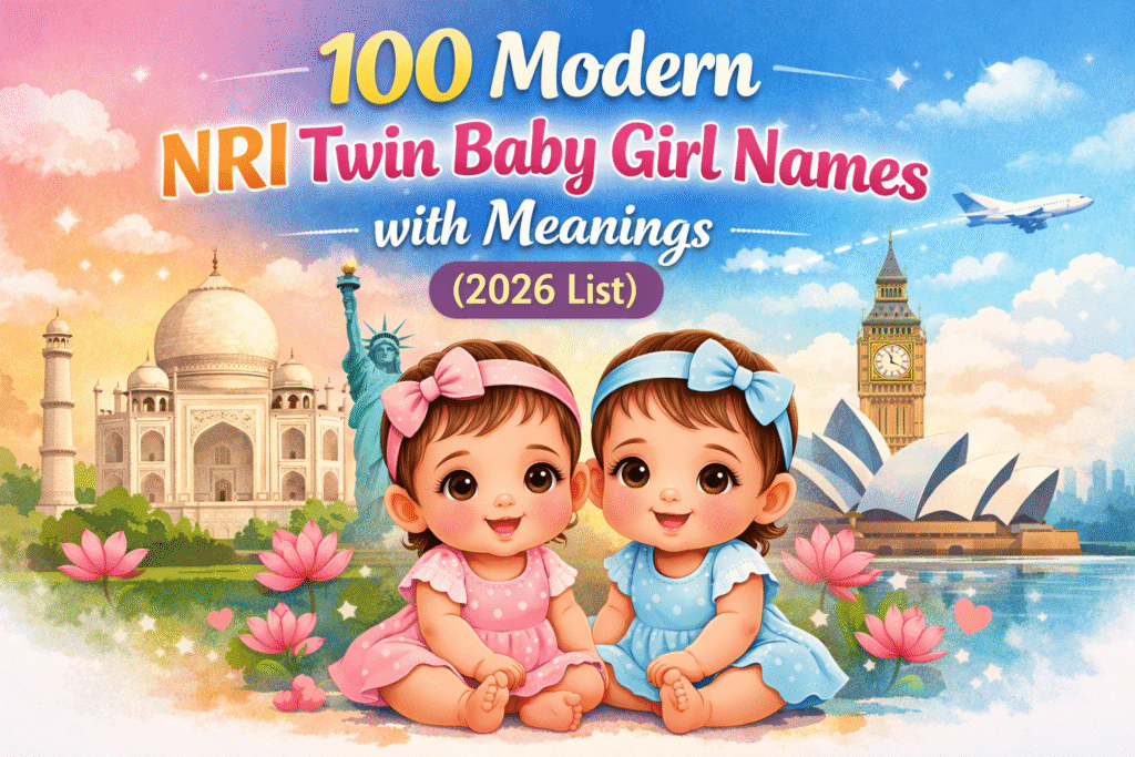 100 Modern NRI Twin Baby Girl Names with Meanings (2026 List)