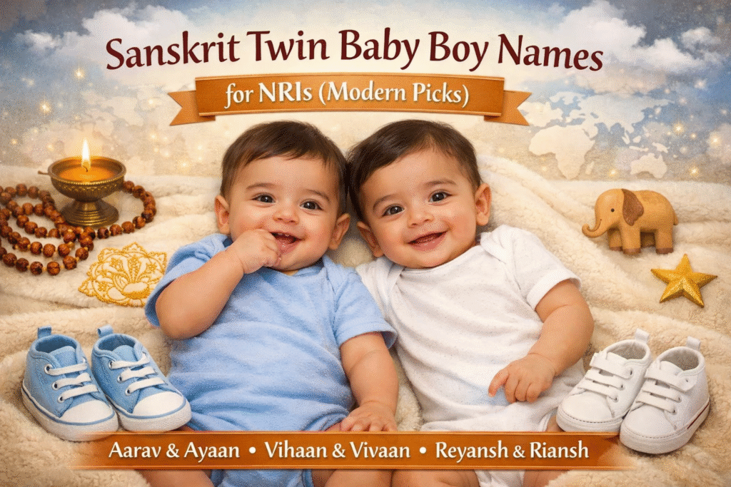 Sanskrit Twin Baby Boy Names for NRIs (Modern Picks)