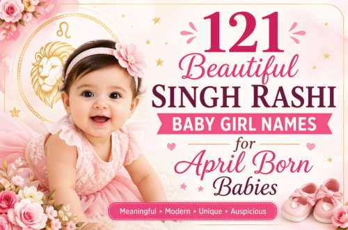 121 Beautiful Singh Rashi Baby Girl Names for April Born Babies