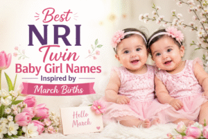 Best NRI Twin Baby Girl Names Inspired by March Births 🌸