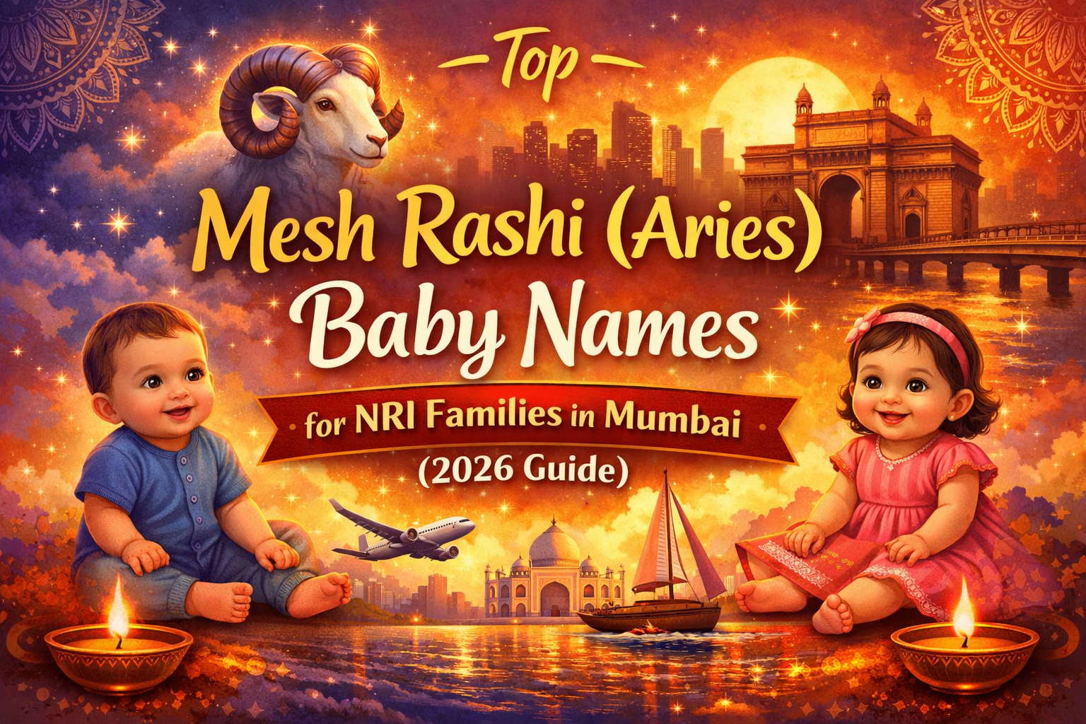 Mesh Rashi baby names for NRIs