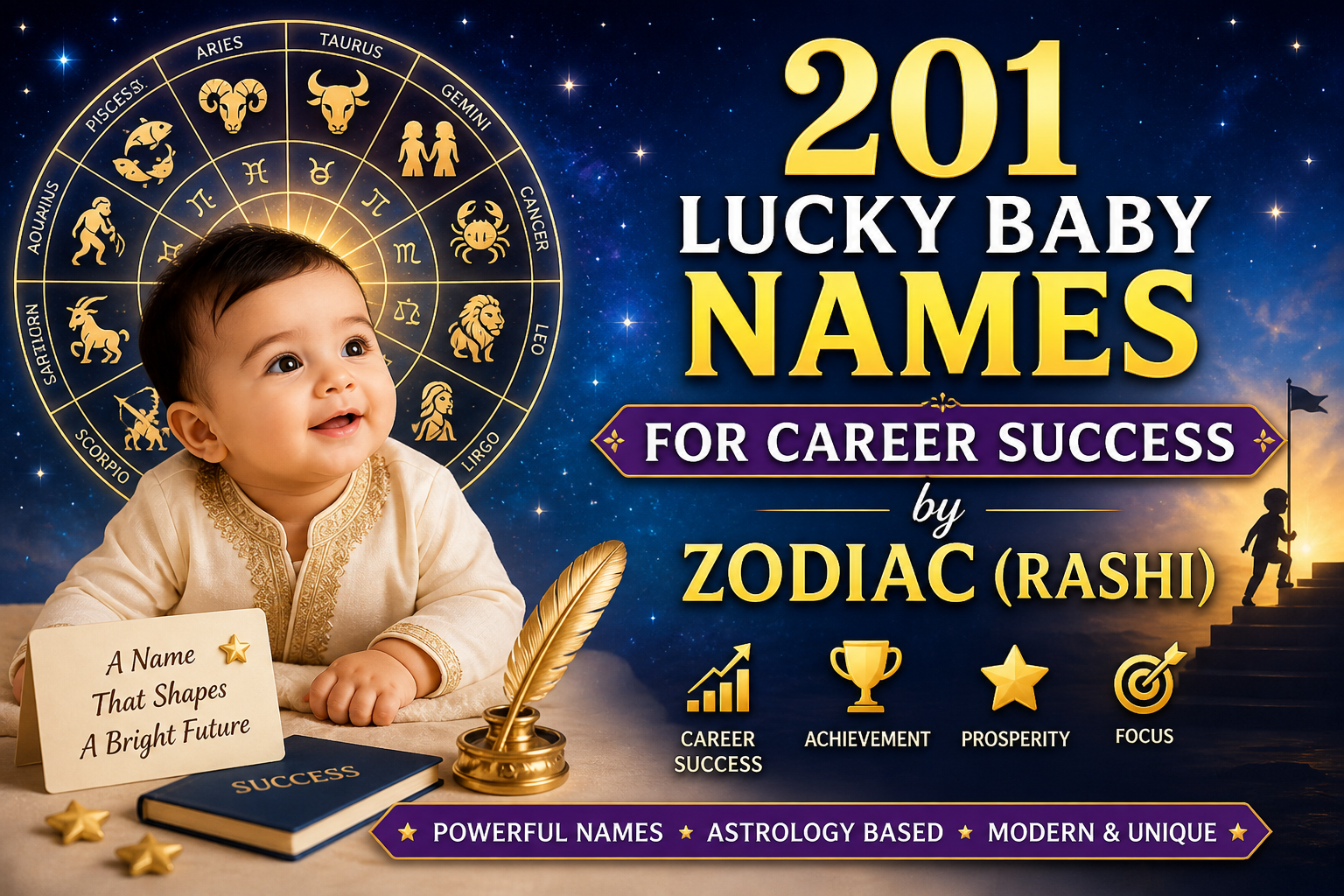 201 Lucky Baby Names for Career Success by Zodiac (Rashi)